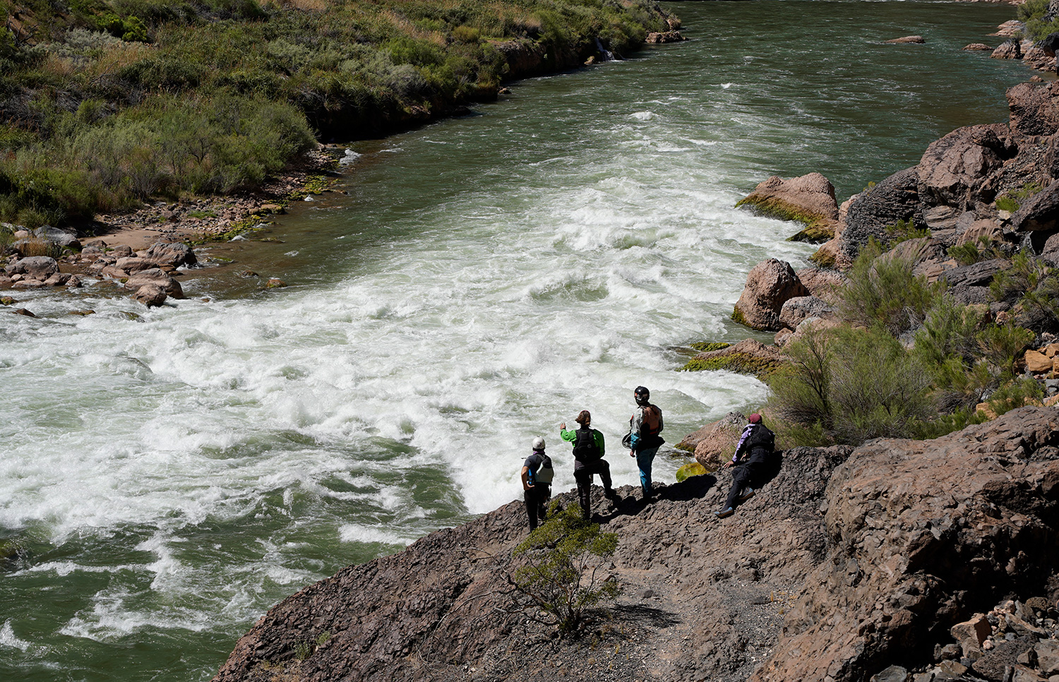 scouting on the river